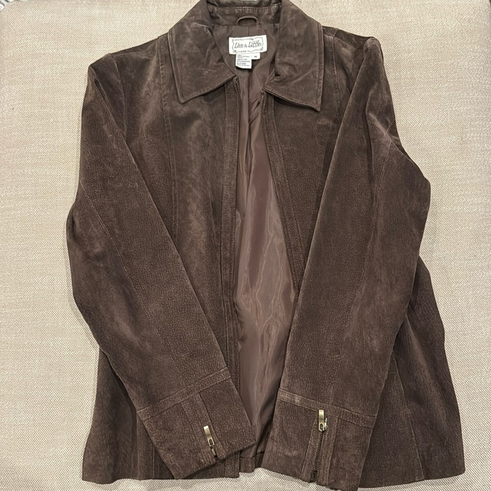 Live a Little Brown Suede Jacket- M
